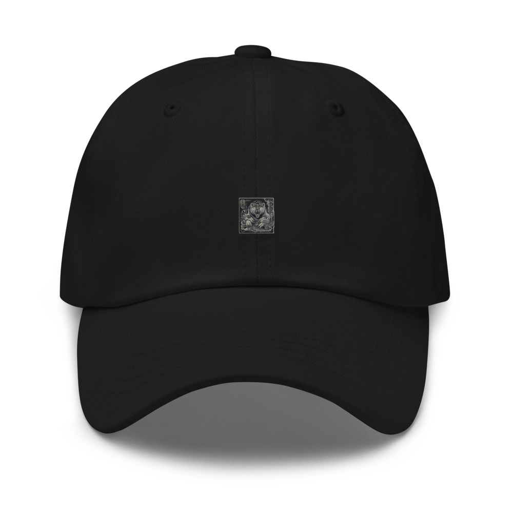 Black Hat with print art