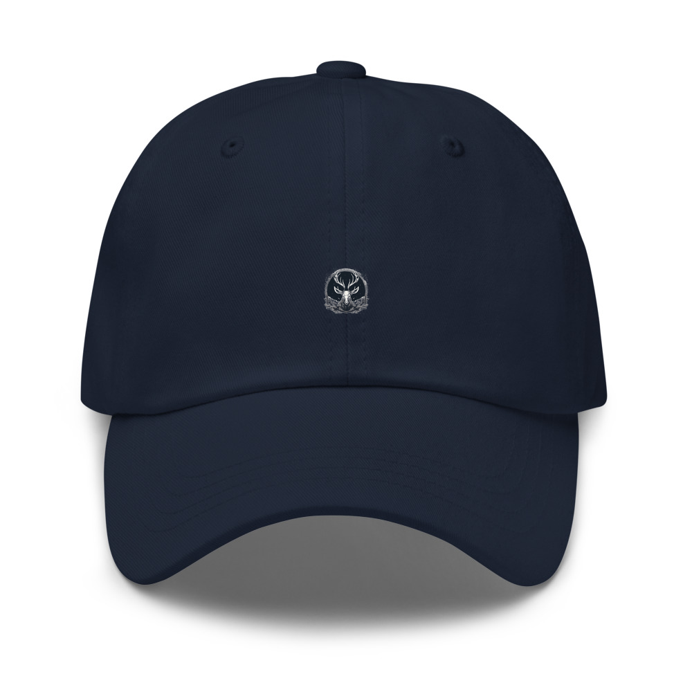 Navy Hat with print art