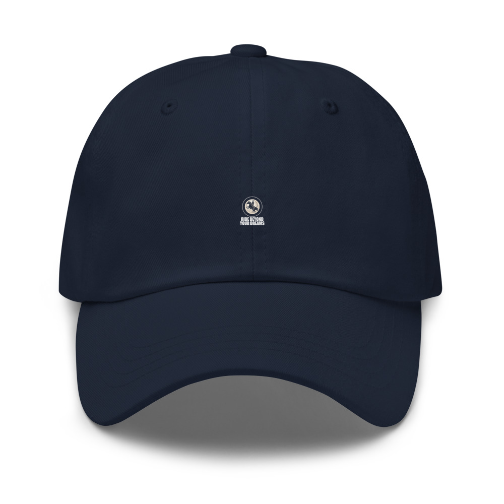 Navy Hat with print art
