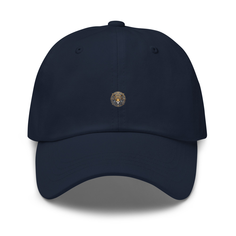 Navy Hat with print art