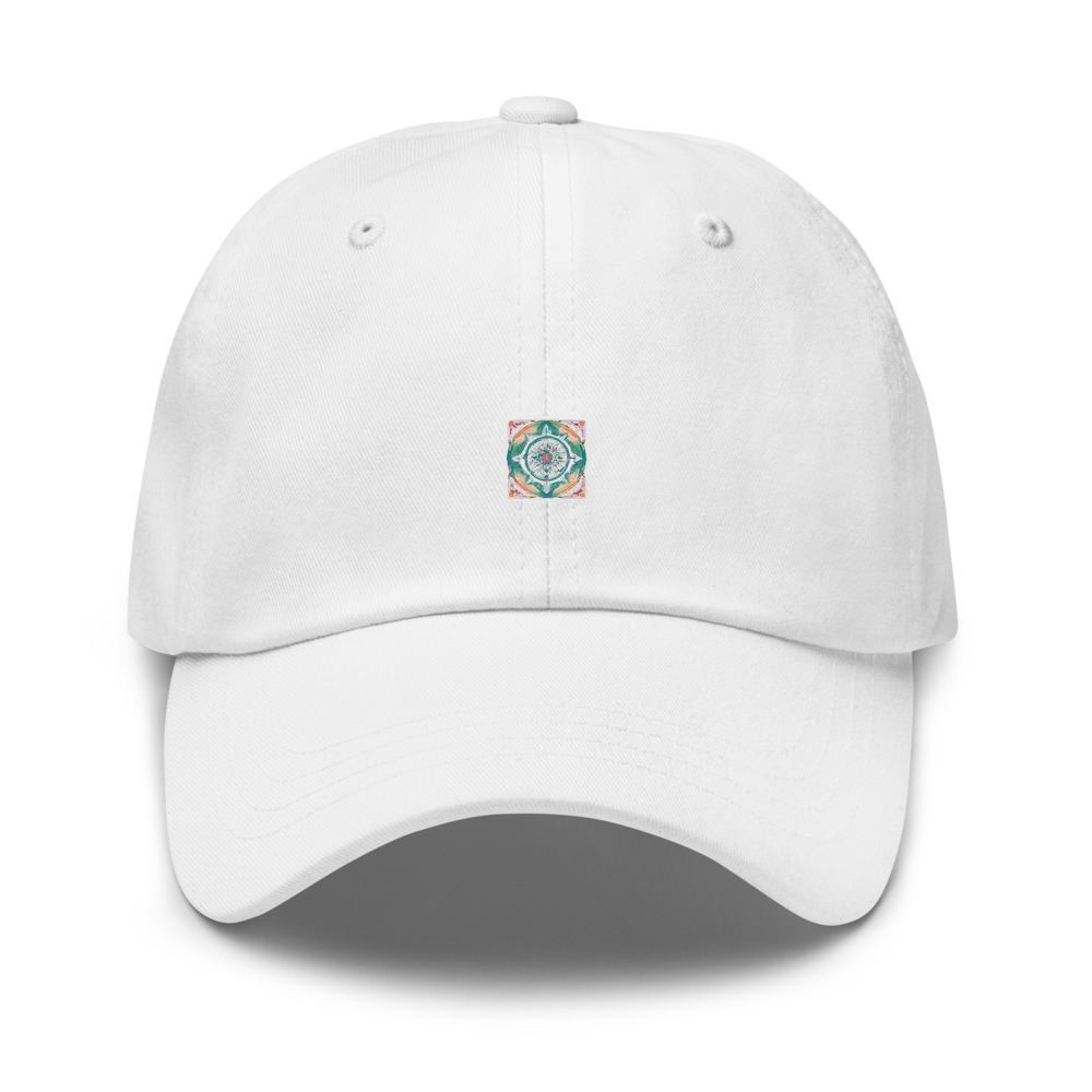 White Hat with print art