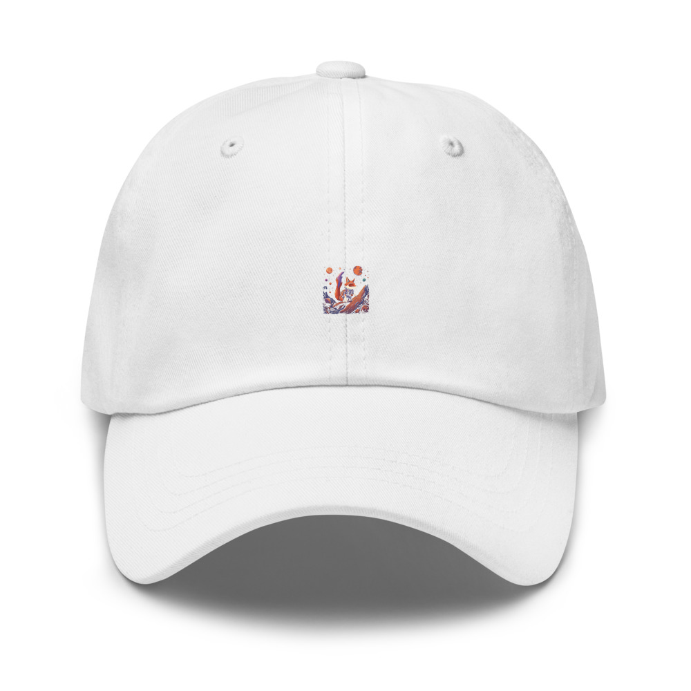 White Hat with print art