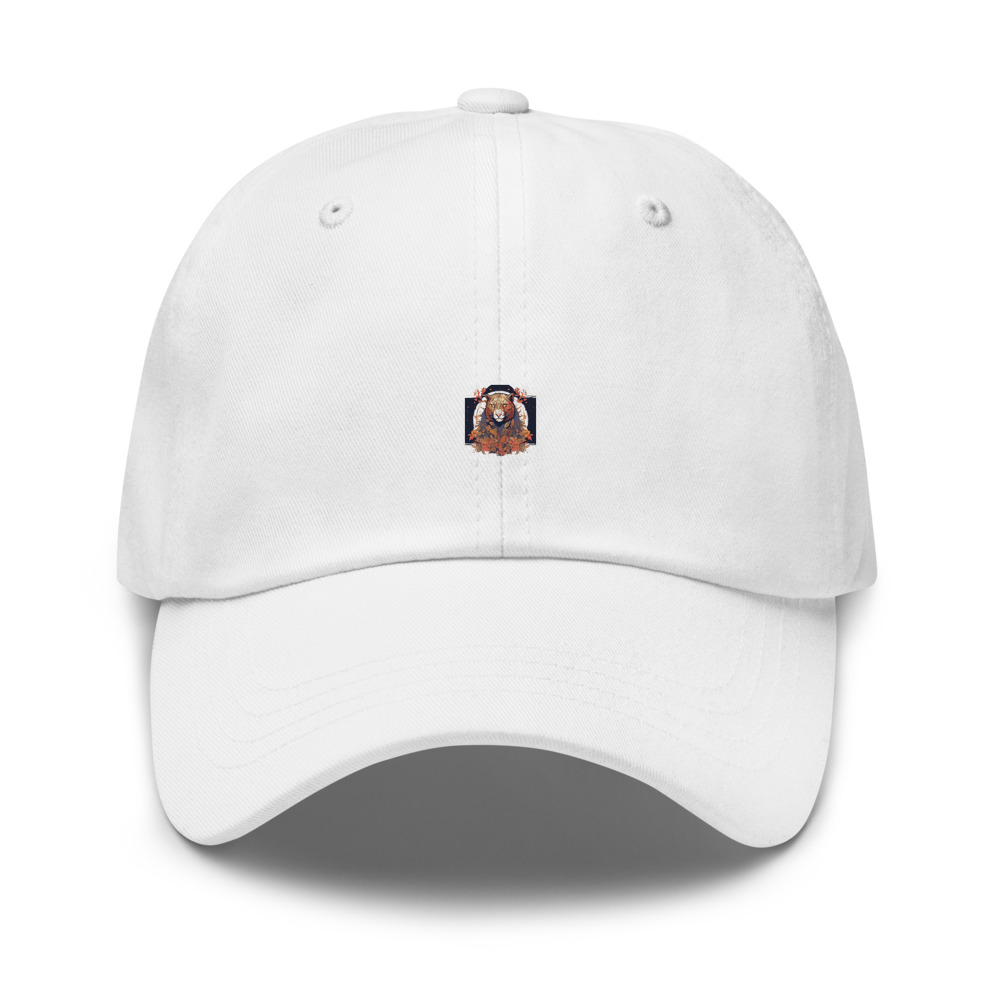 White Hat with print art