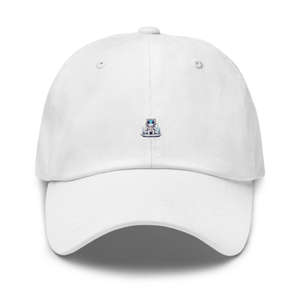 White Hat with print art
