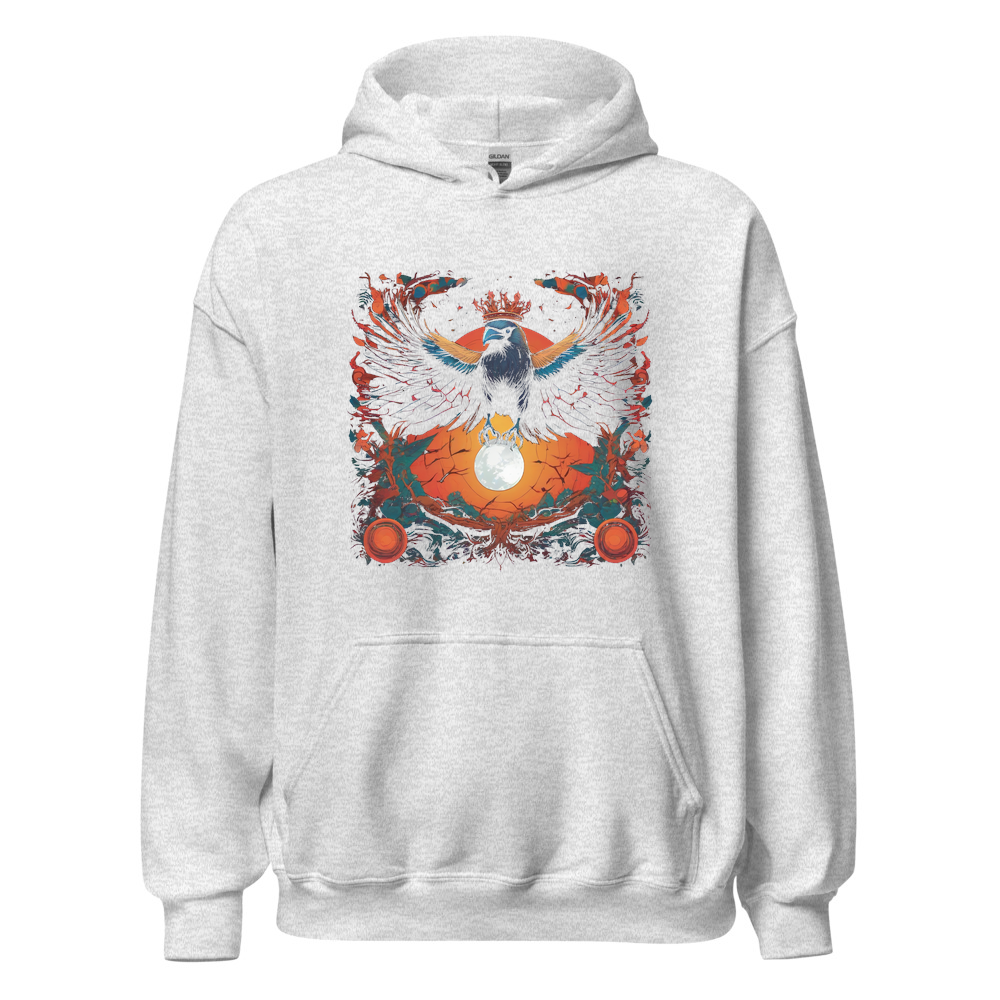 Ash Hoodie with print art