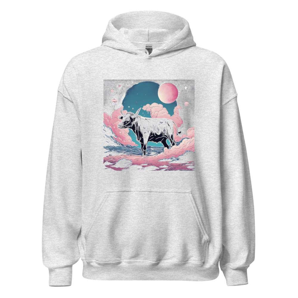 Ash Hoodie with print art