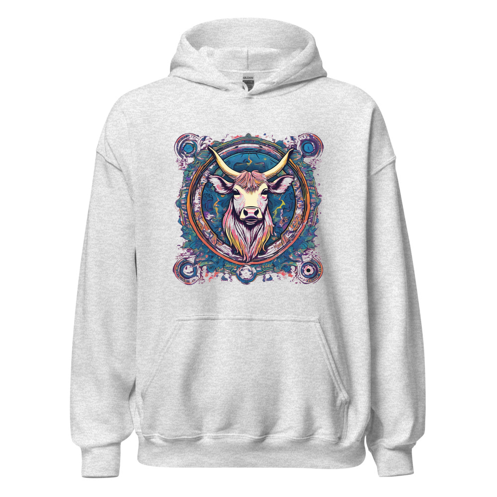 Ash Hoodie with print art