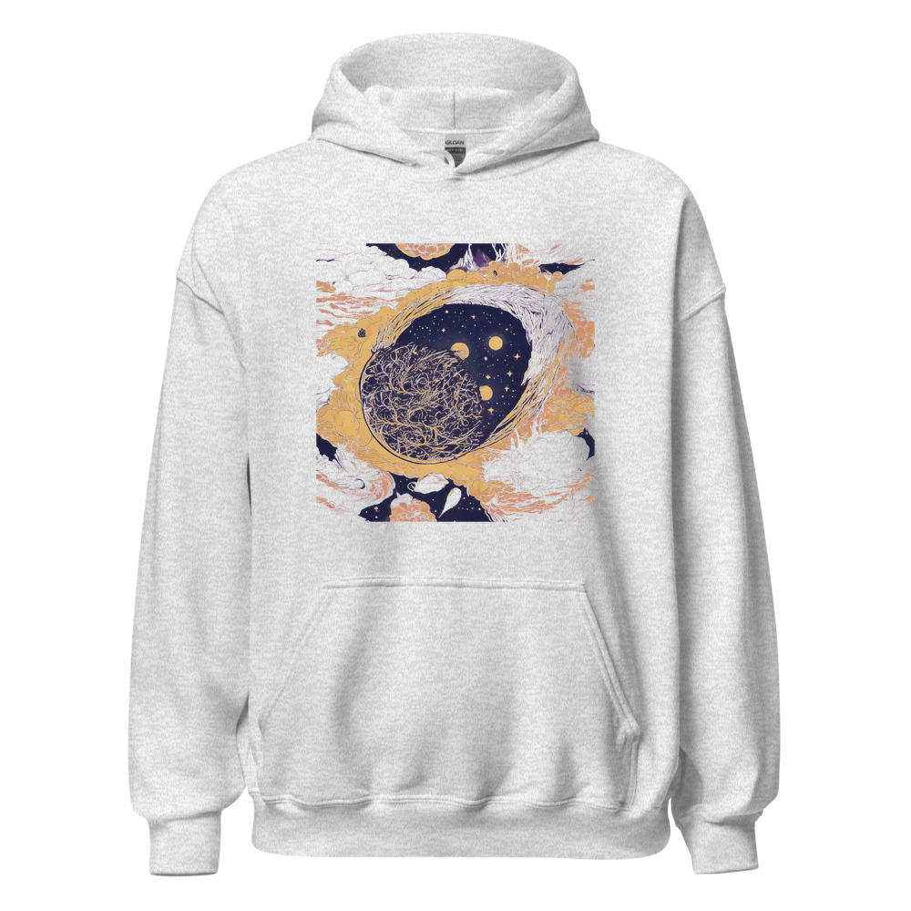 Ash Hoodie with print art