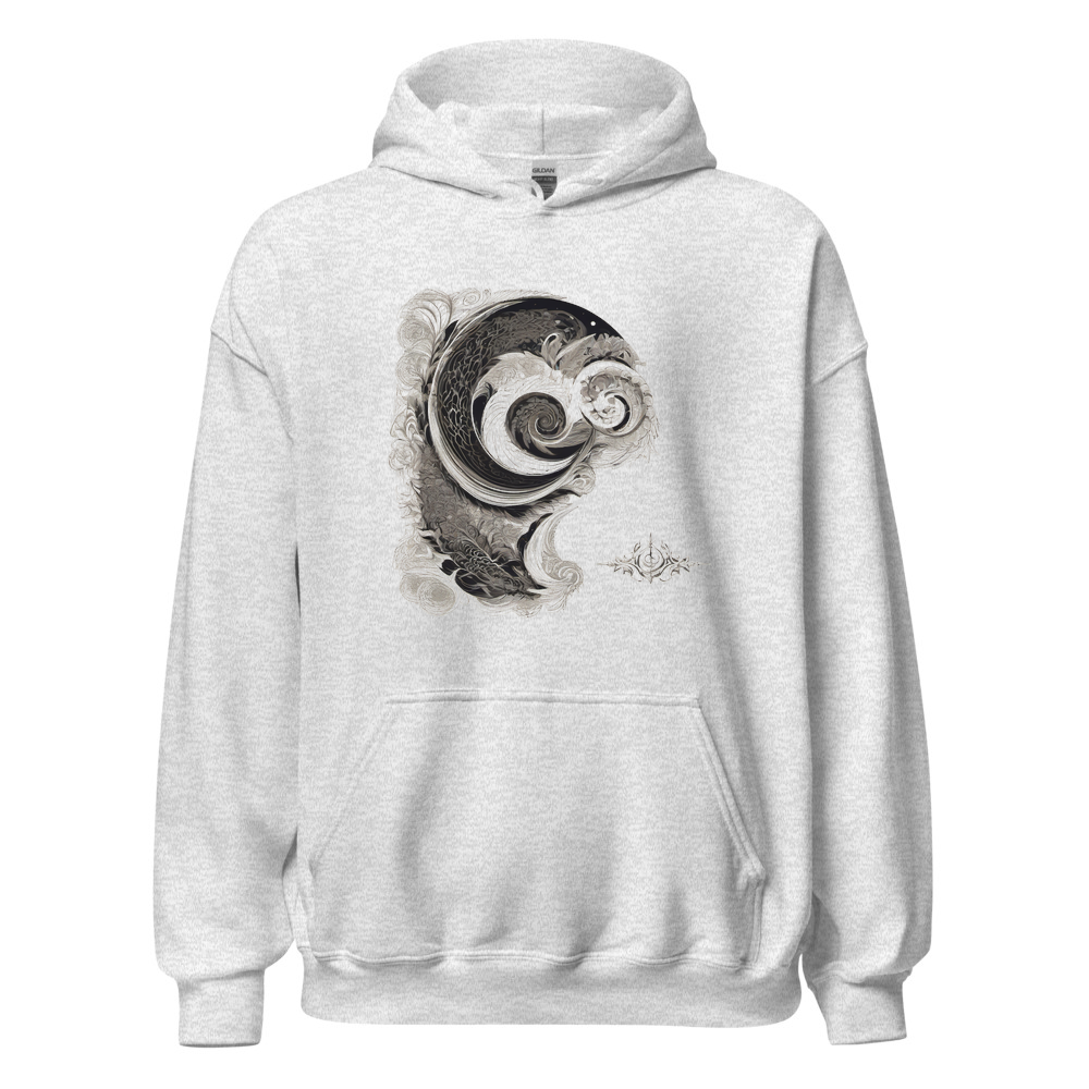 Ash Hoodie with print art