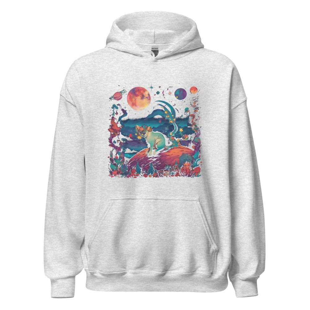 Ash Hoodie with print art