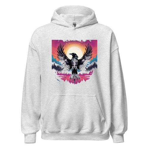 Ash Hoodie with print art