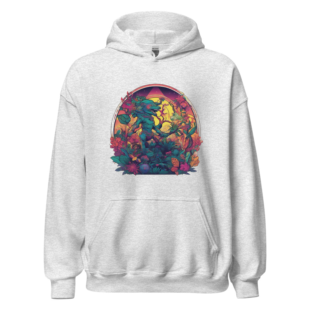 Ash Hoodie with print art