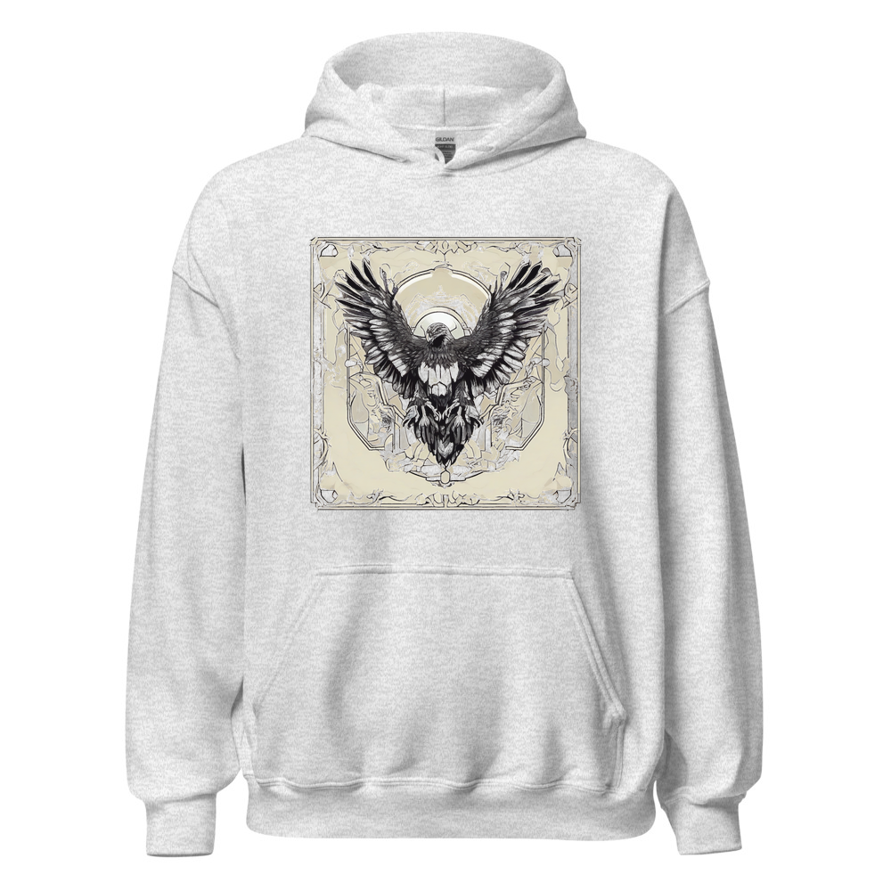 Ash Hoodie with print art