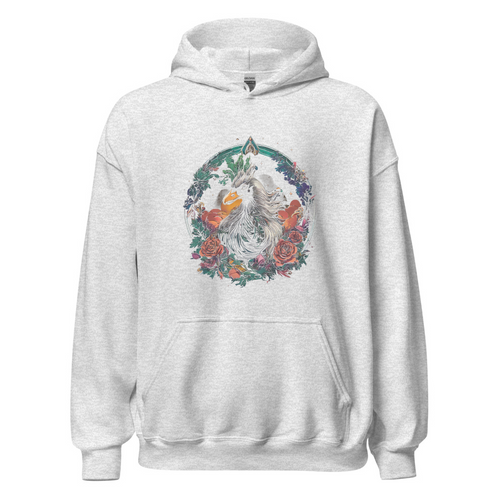 Ash Hoodie with print art