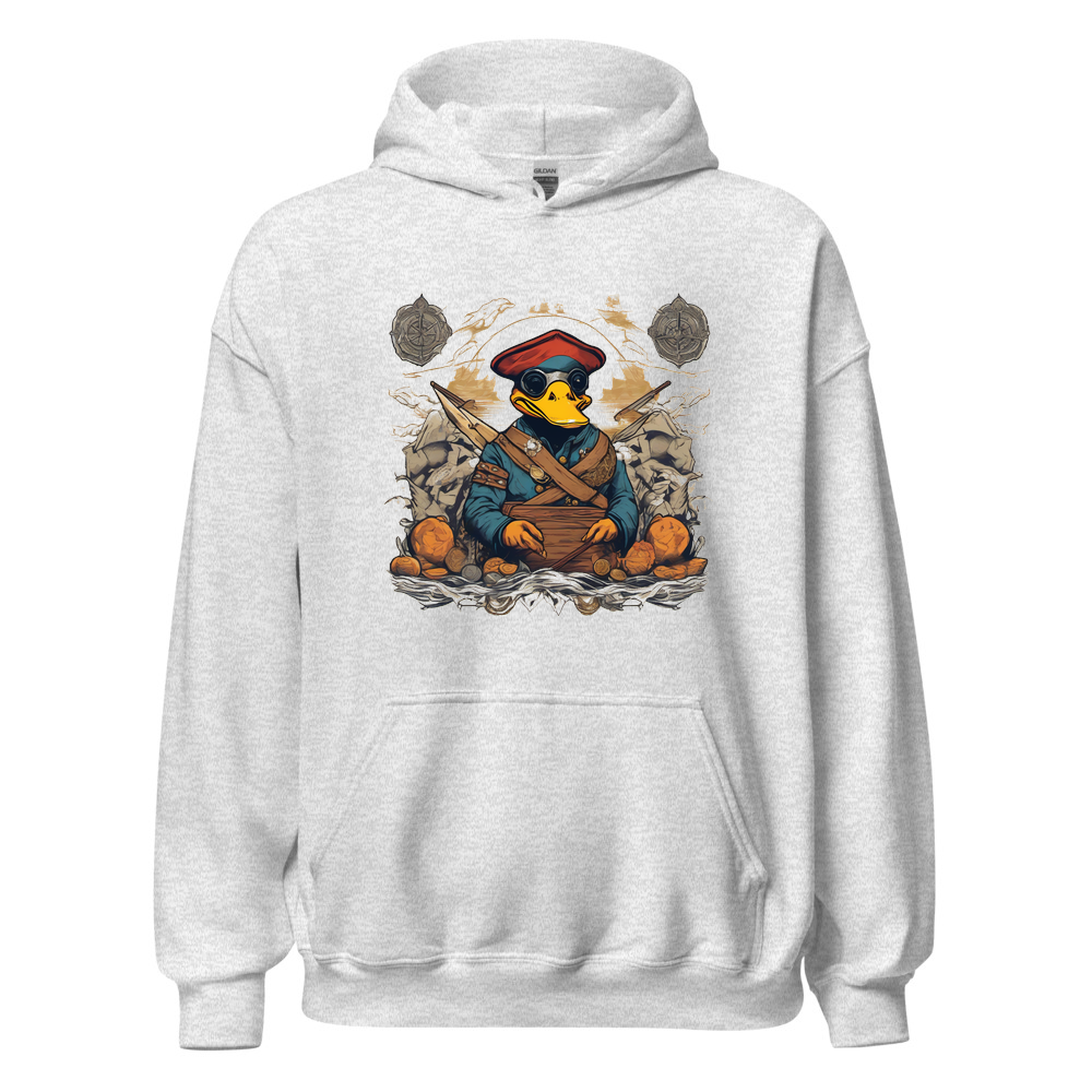 Ash Hoodie with print art