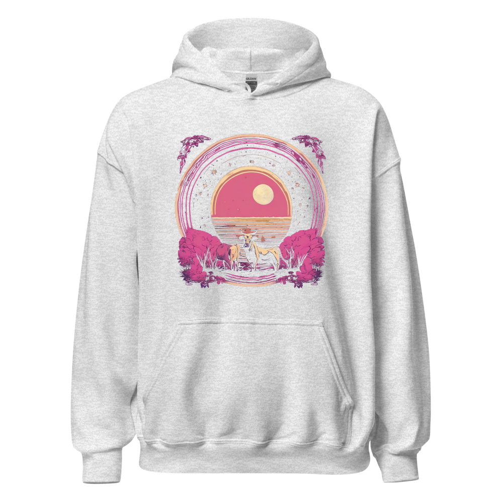 Ash Hoodie with print art