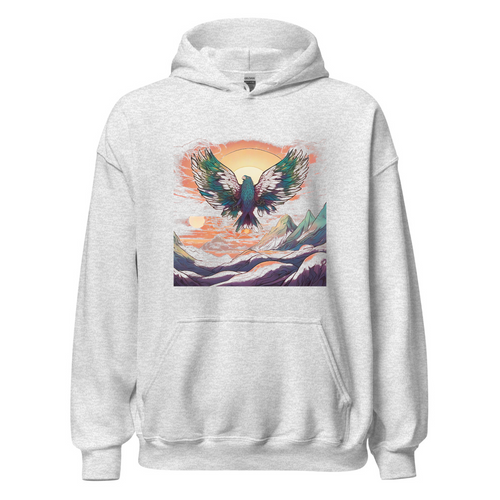 Ash Hoodie with print art
