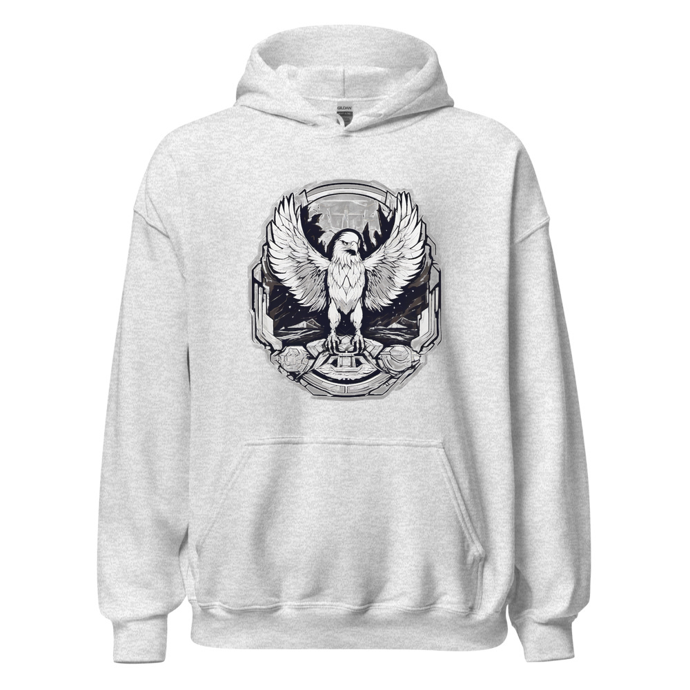 Ash Hoodie with print art