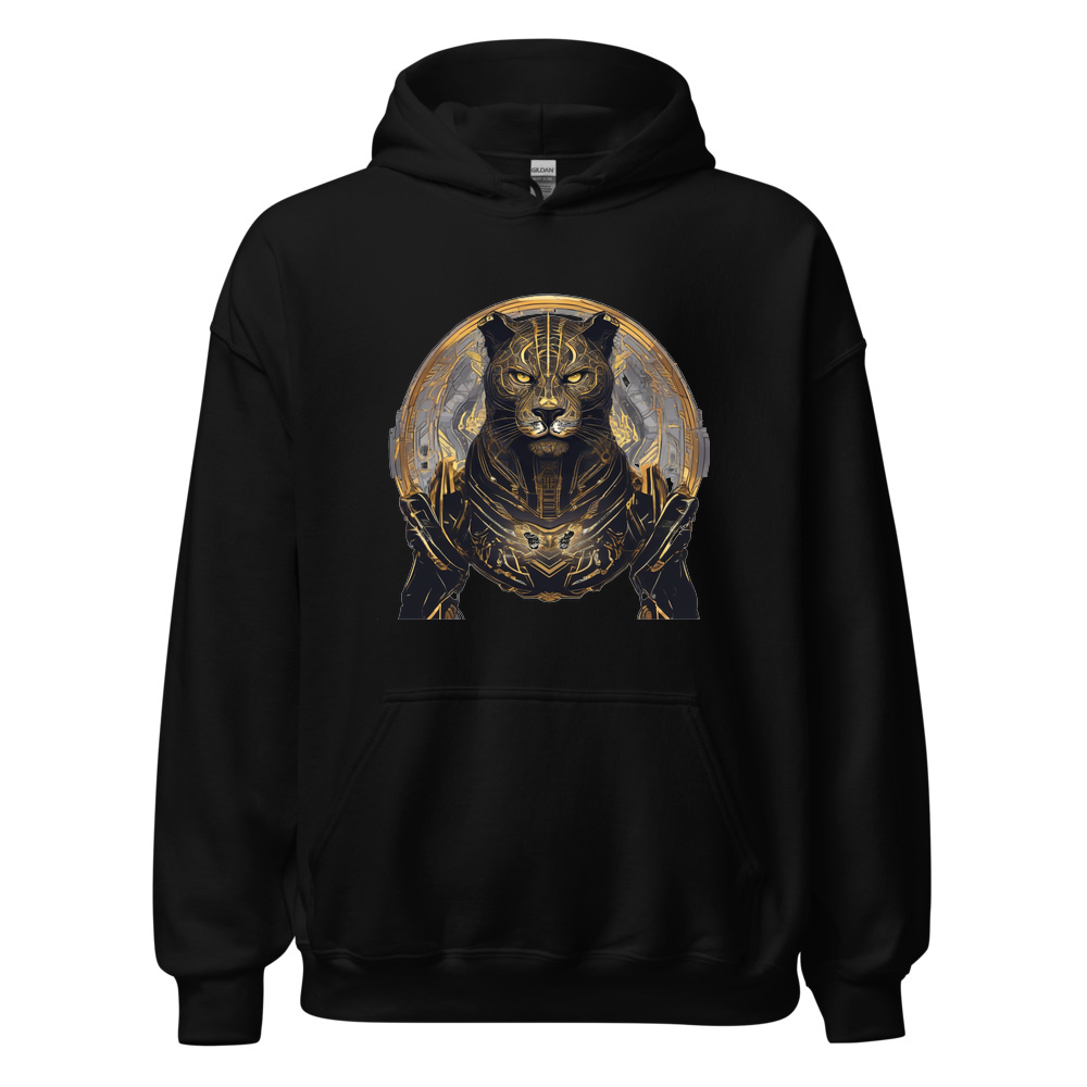 Black Hoodie with print art