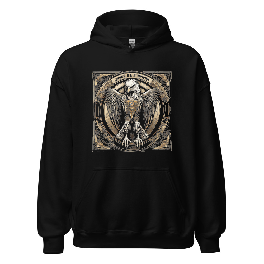 Black Hoodie with print art