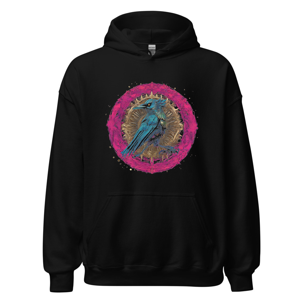 Black Hoodie with print art