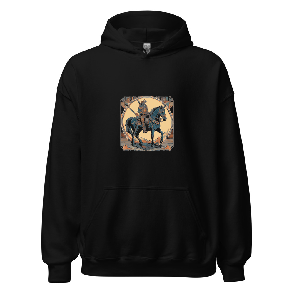 Black Hoodie with print art