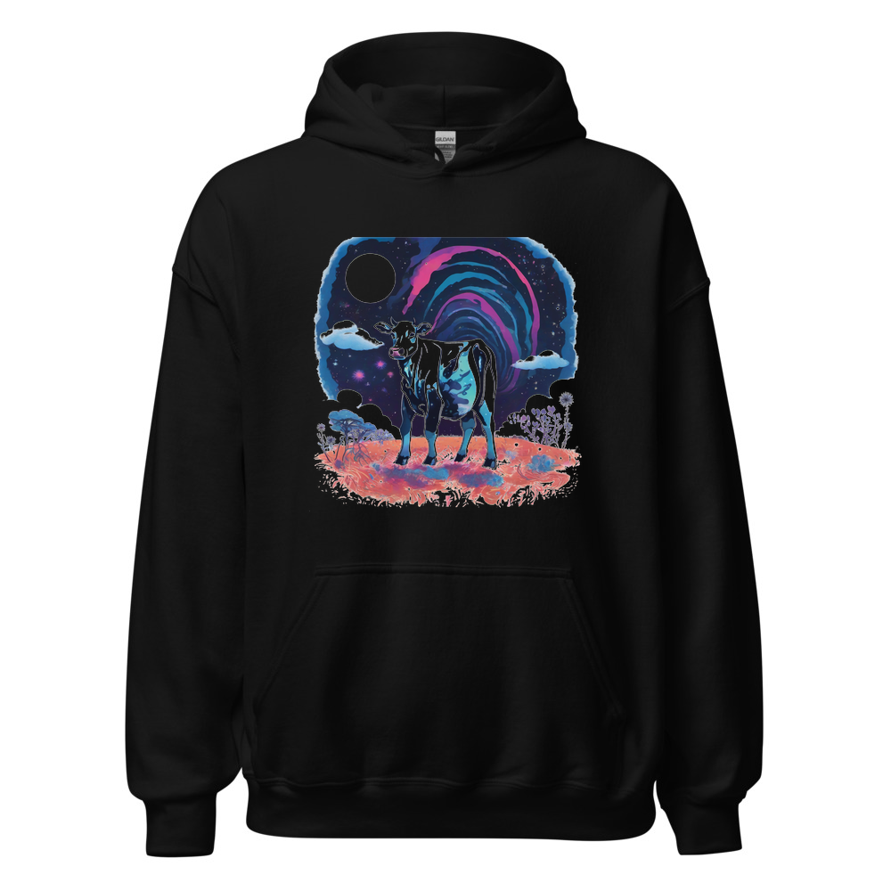 Black Hoodie with print art