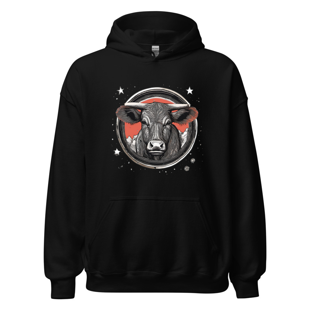 Black Hoodie with print art