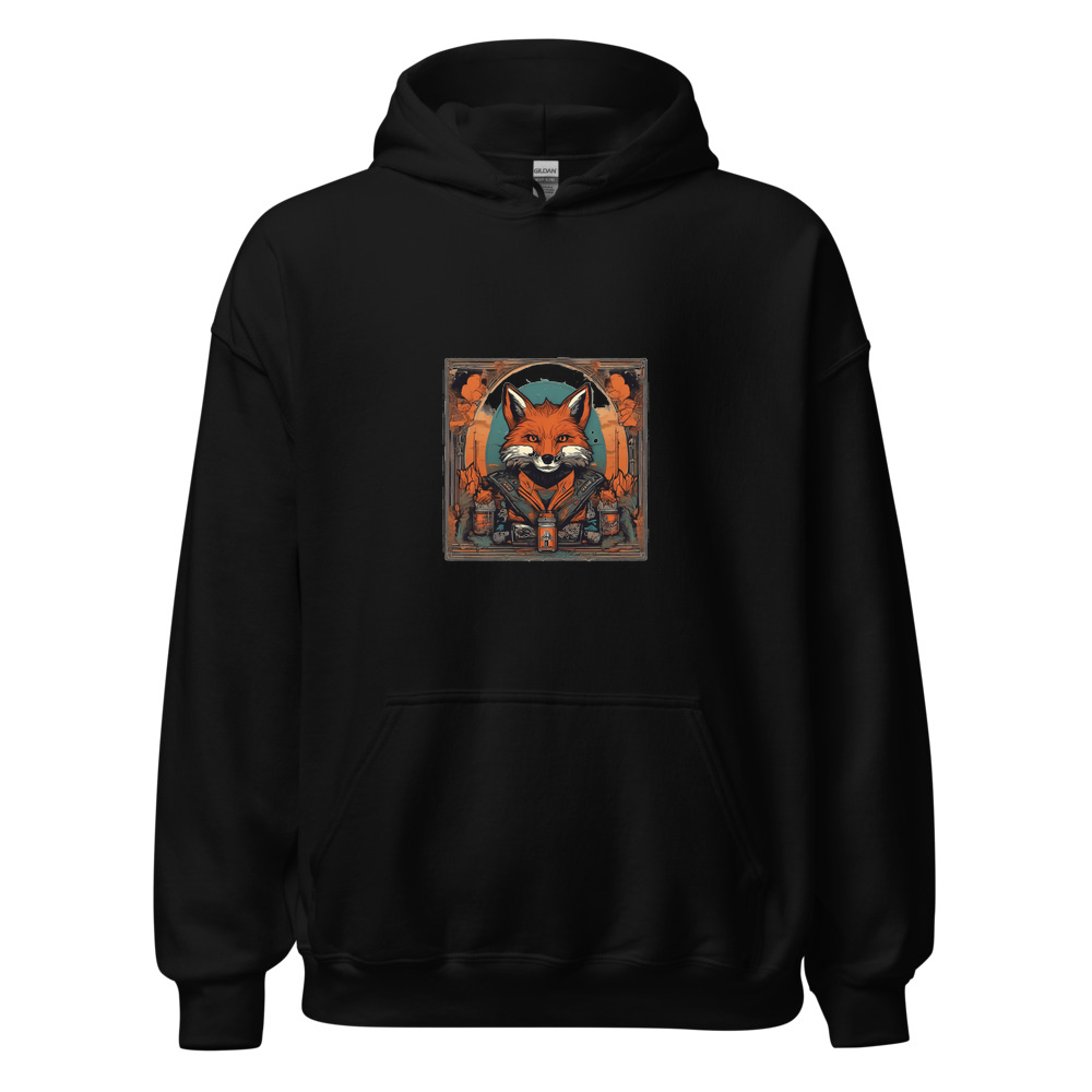 Black Hoodie with print art