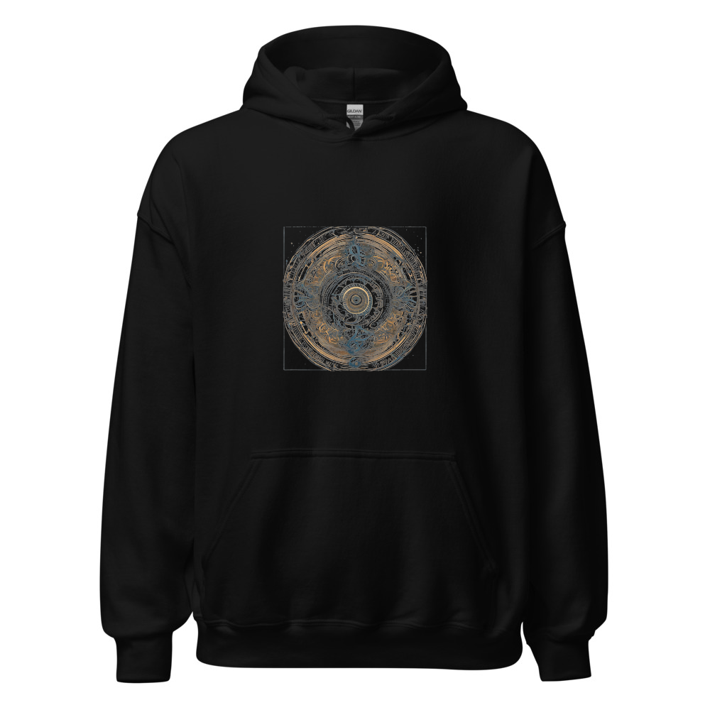 Black Hoodie with print art