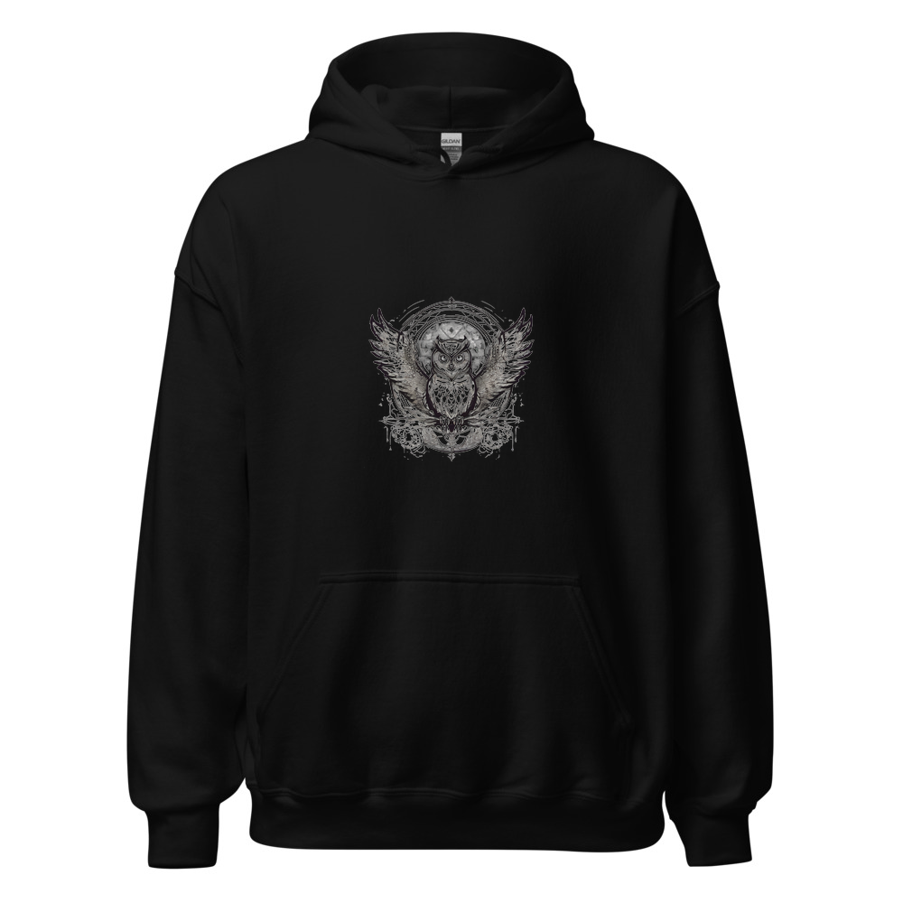 Black Hoodie with print art