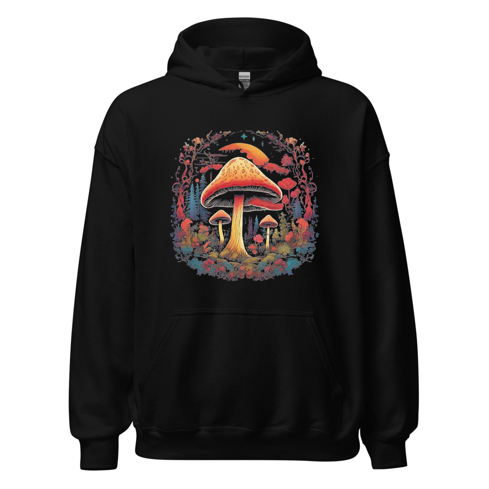 Black Hoodie with print art
