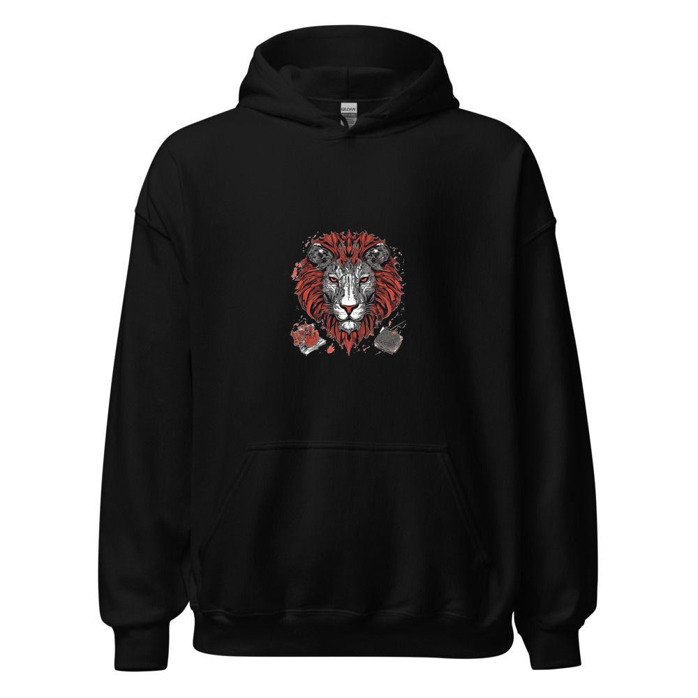 Black Hoodie with print art