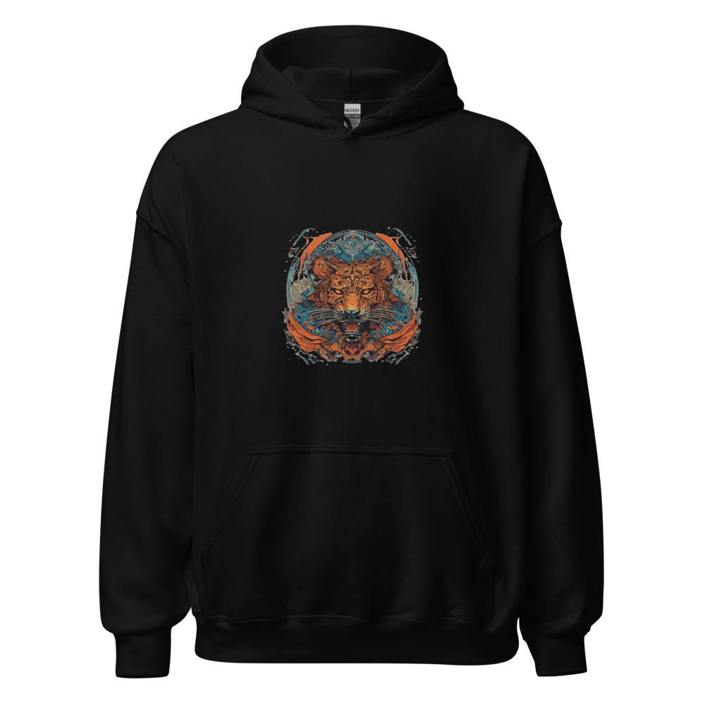 Black Hoodie with print art