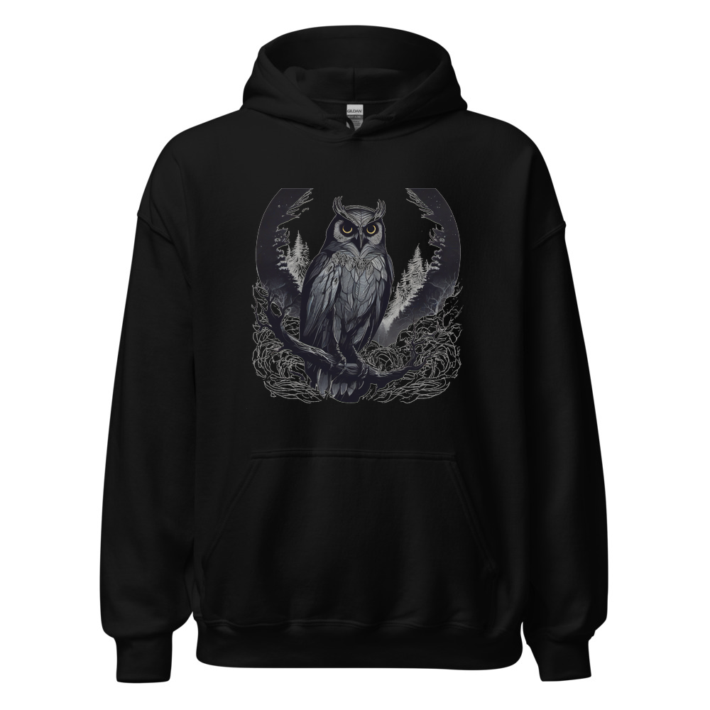 Black Hoodie with print art