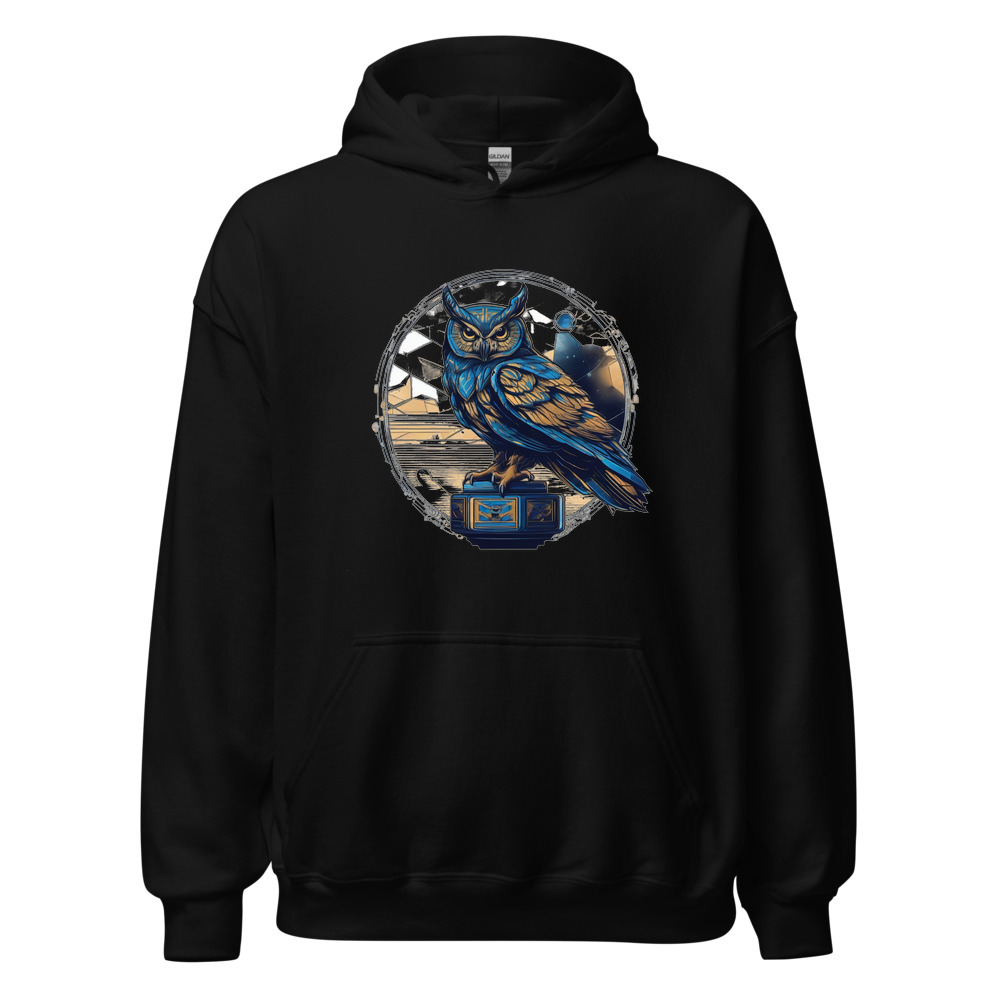Black Hoodie with print art