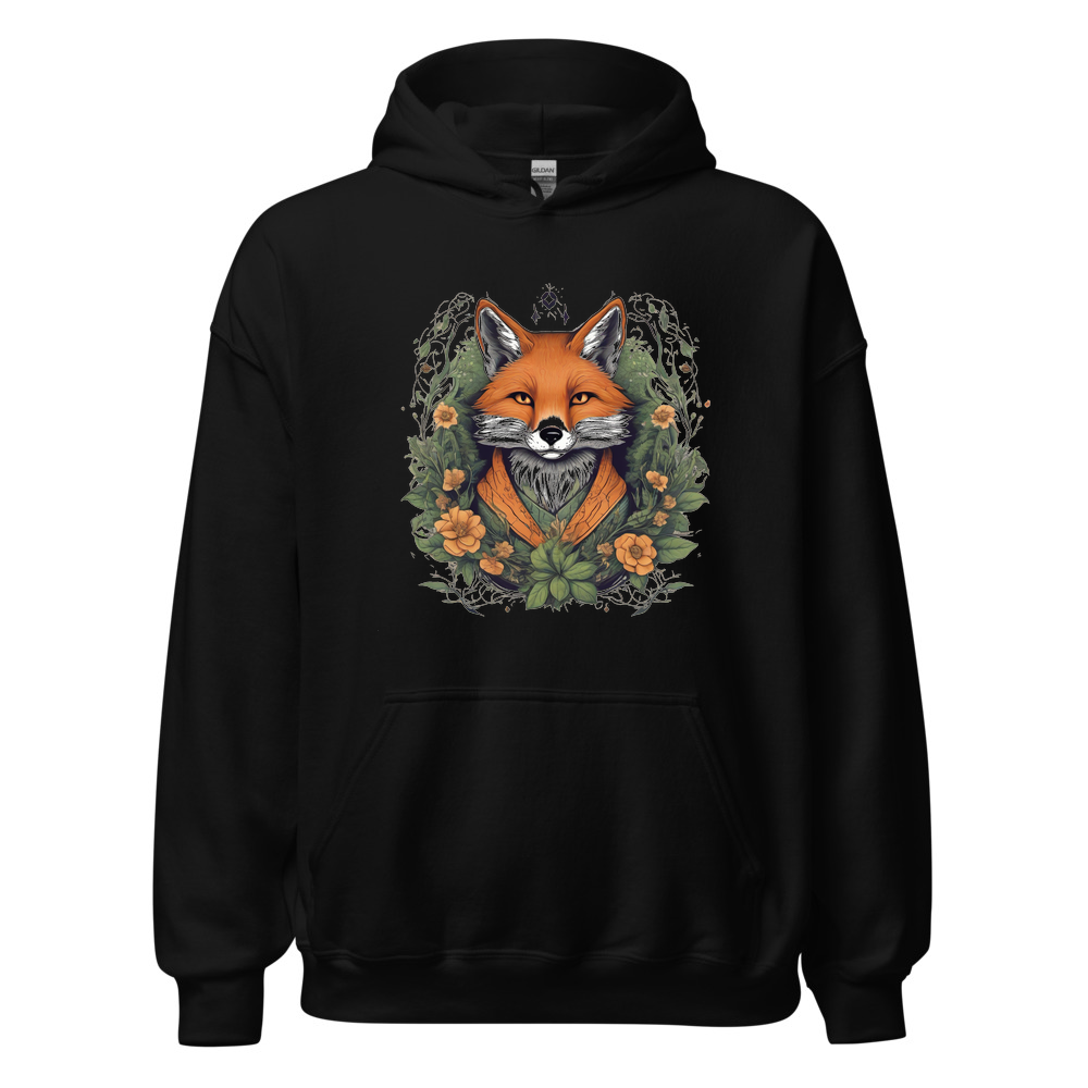 Black Hoodie with print art