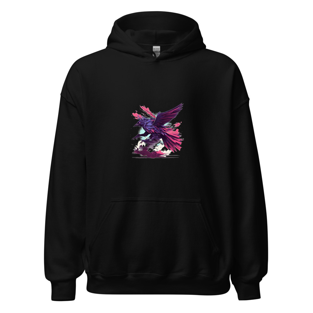 Black Hoodie with print art