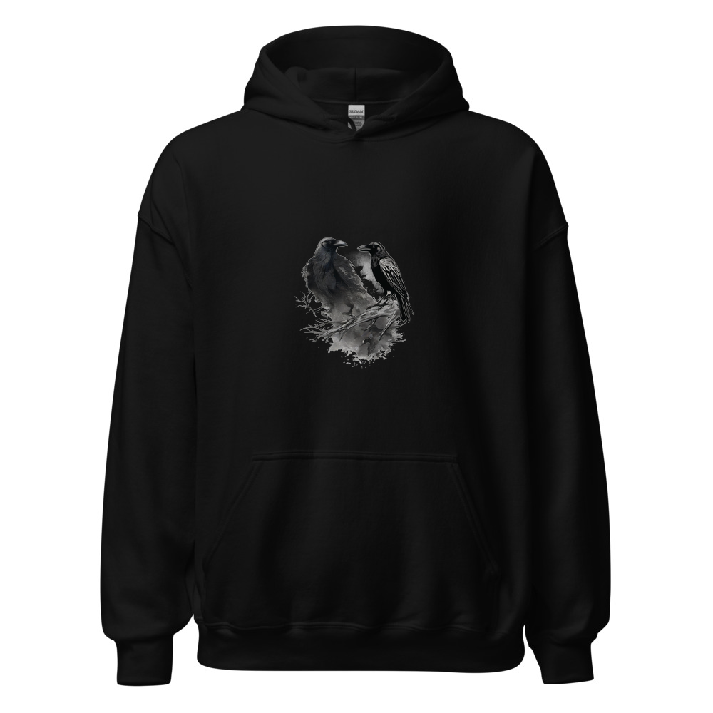 Black Hoodie with print art