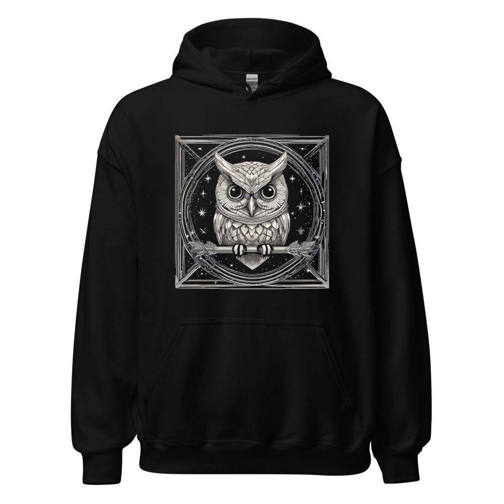 Black Hoodie with print art