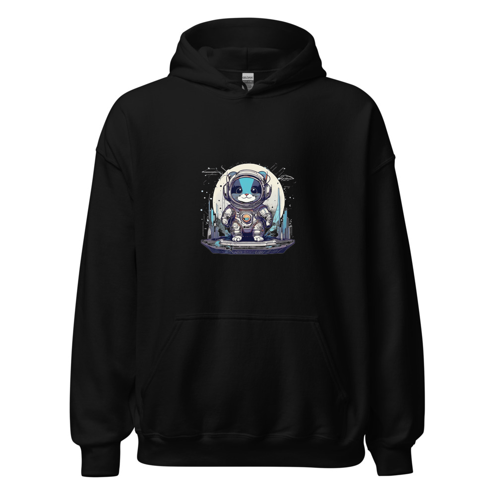 Black Hoodie with print art