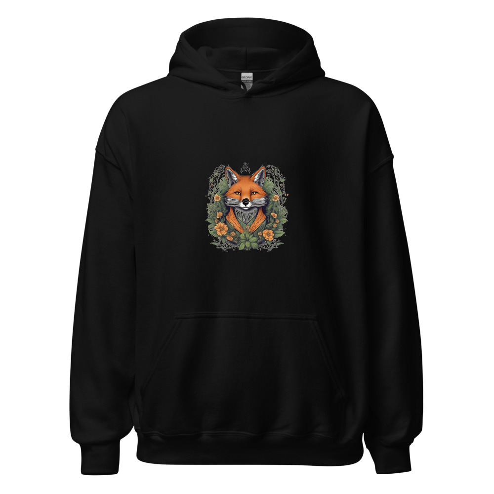Black Hoodie with print art
