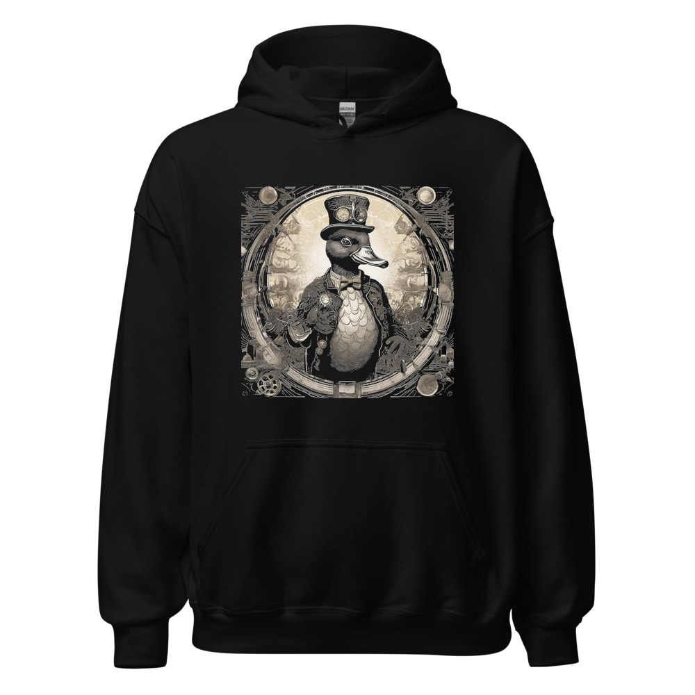 Black Hoodie with print art