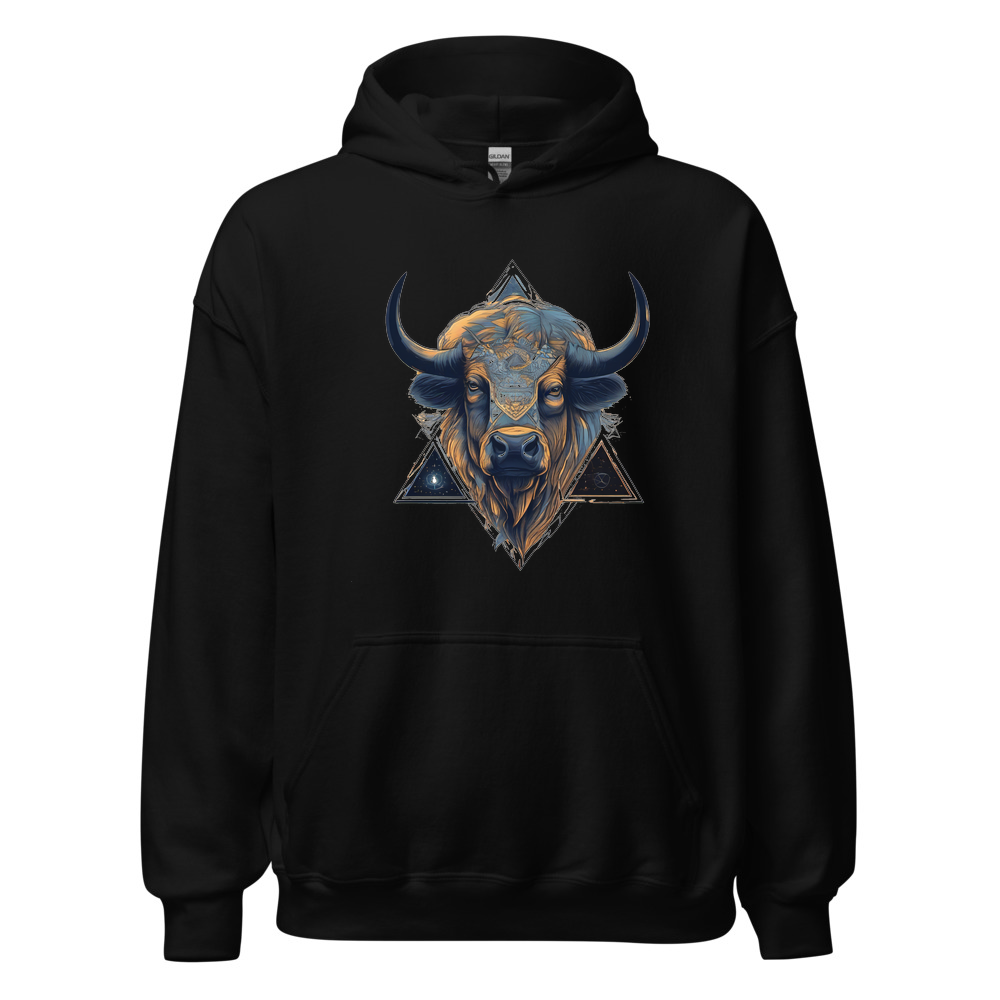 Black Hoodie with print art