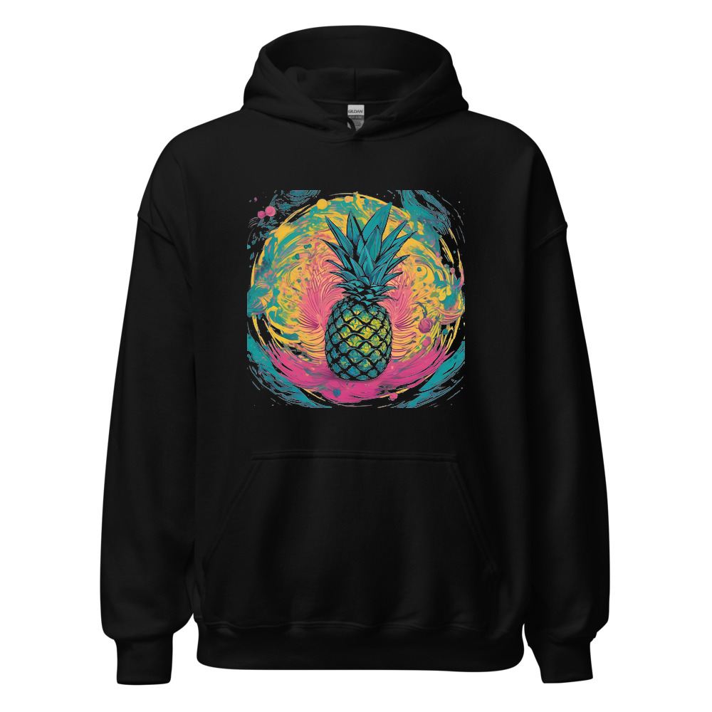 Black Hoodie with print art