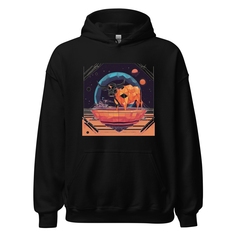 Black Hoodie with print art