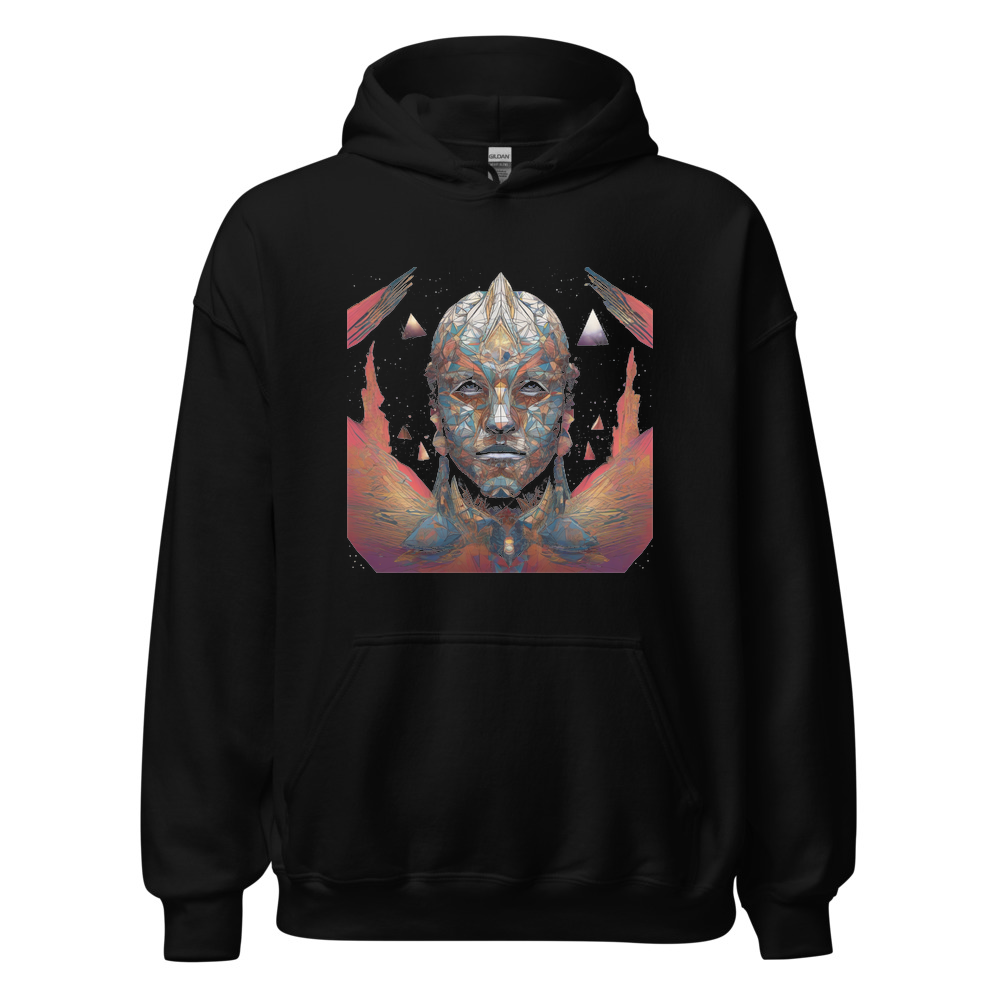 Black Hoodie with print art