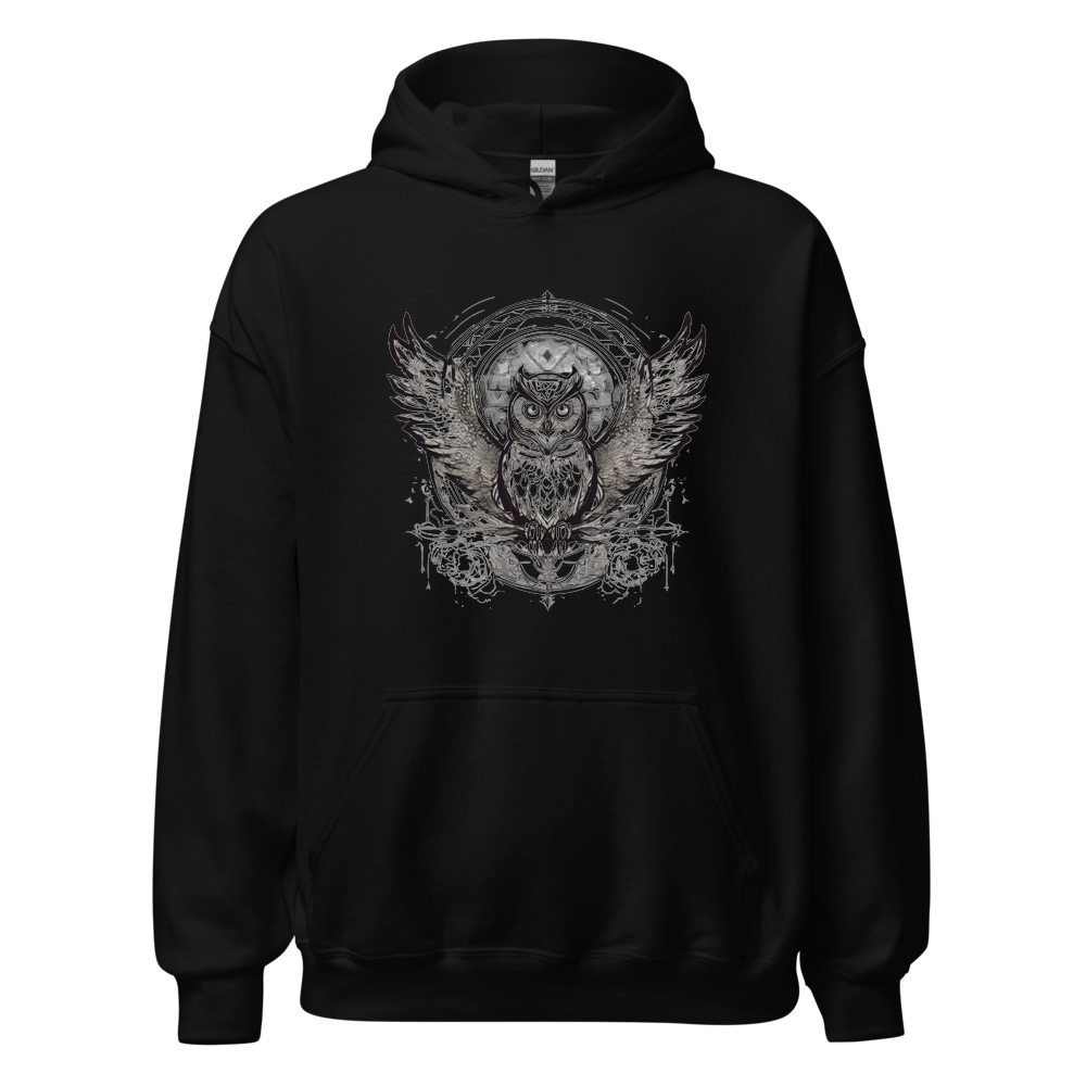 Black Hoodie with print art