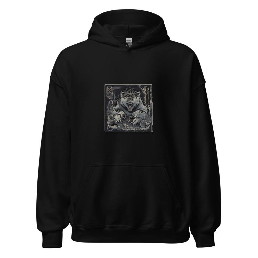 Black Hoodie with print art