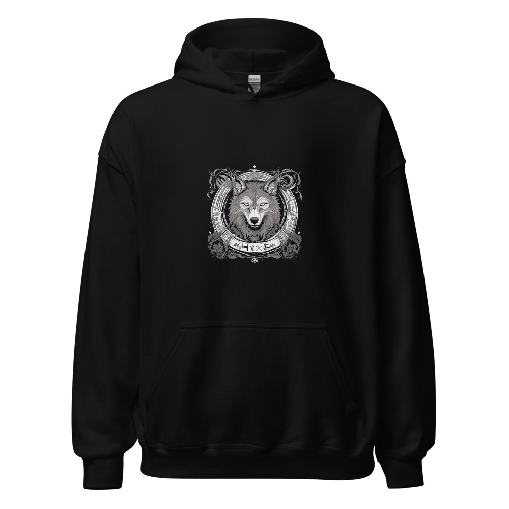 Black Hoodie with print art